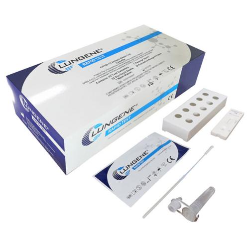 Clongene Lungene Covid-19 Antigen Rapid Self Test Cassette Διαγνωστικό Τεστ Ταχείας Δοκιμής Αντιγόνου με Ρινοφαρυγγικό Δείγμα 25 Τεμάχια